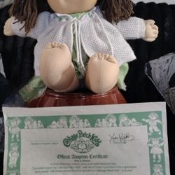 Vintage 1986 Cabbage Patch Doll W/Birth Certificate 