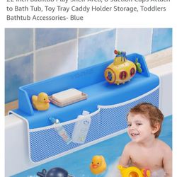 New Inbox Child's Bathtub Splash Guard And Toys 20 Firm