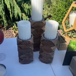 Candle Holder And Candles 
