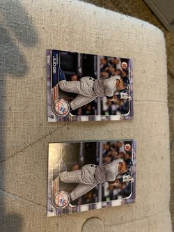 2 Aaron Judge baseball cards