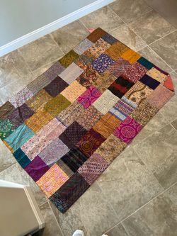 Silk throw