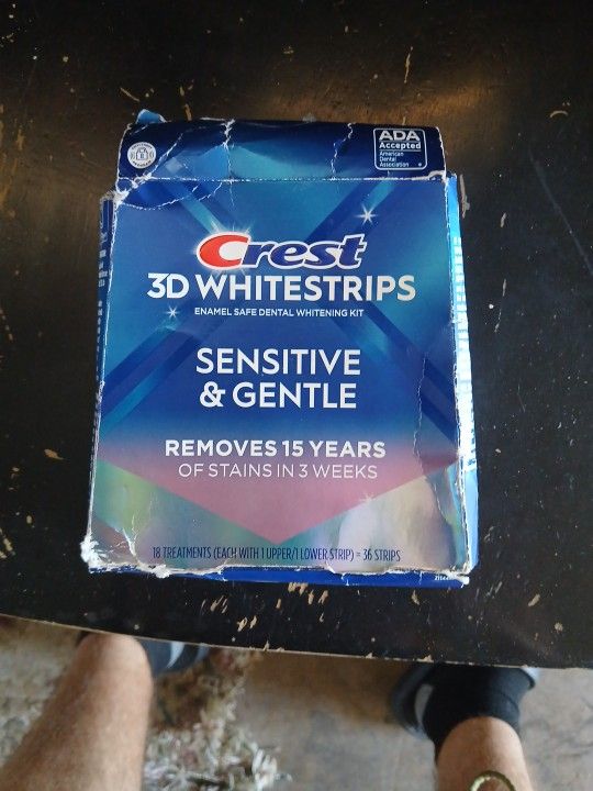 2 Crest 3D Whitestrips Sensitive&Gentle 36 STRIPS