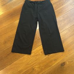 Calvin Klein Tie Front Pull On Wide Leg Pants  