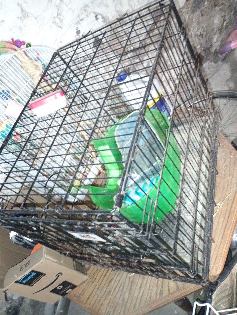 Animal Cage - Comes With Rabbit Accesories