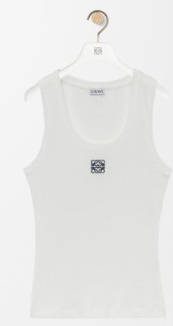 Designer White Tank Top