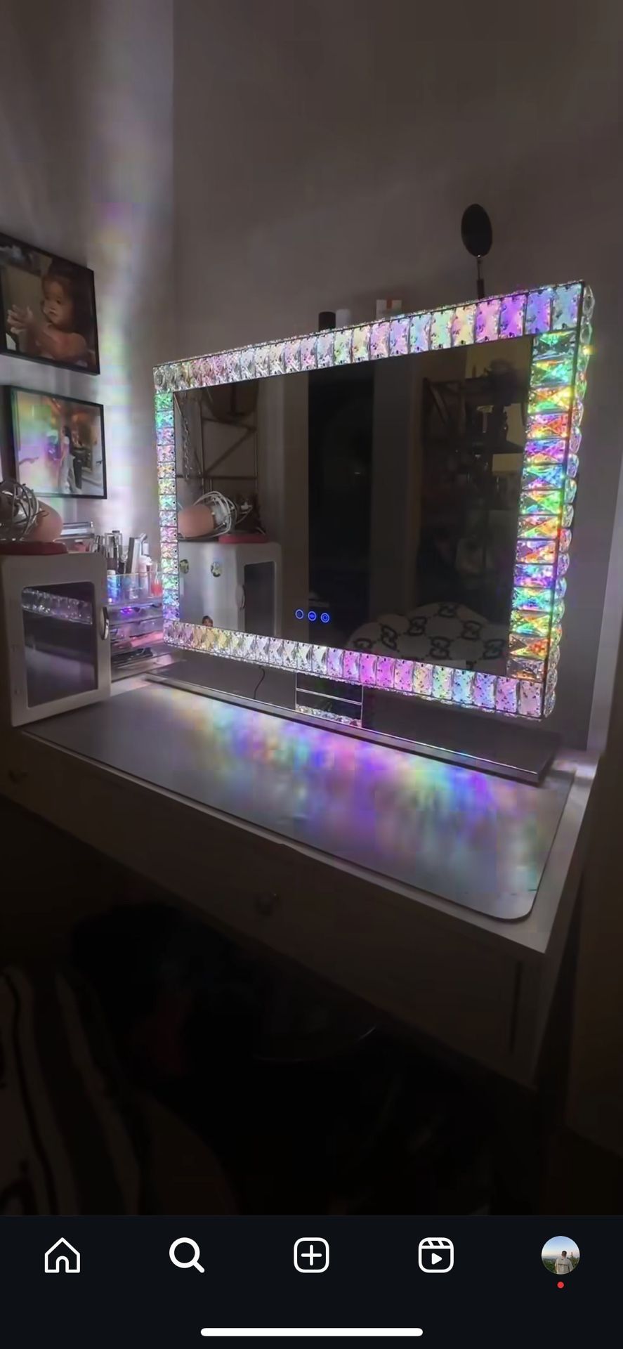Brand New Impressions Vanity Mirror LED Cystal Design
