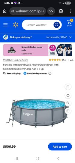 14 ft Funsicle above ground pool