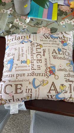 Alice in wonderland pillow