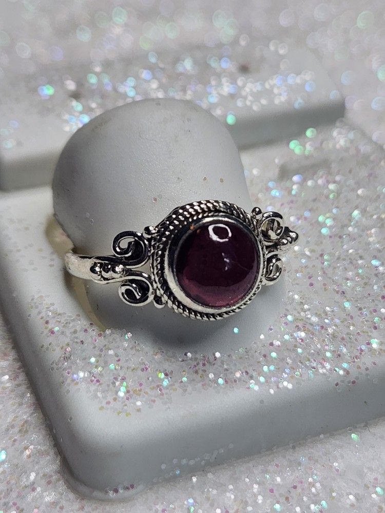 Natural Amethyst Ring Size 9