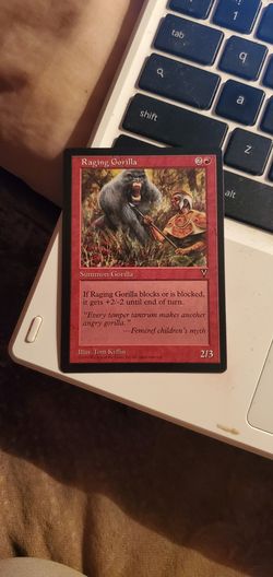 Raging gorilla magic card