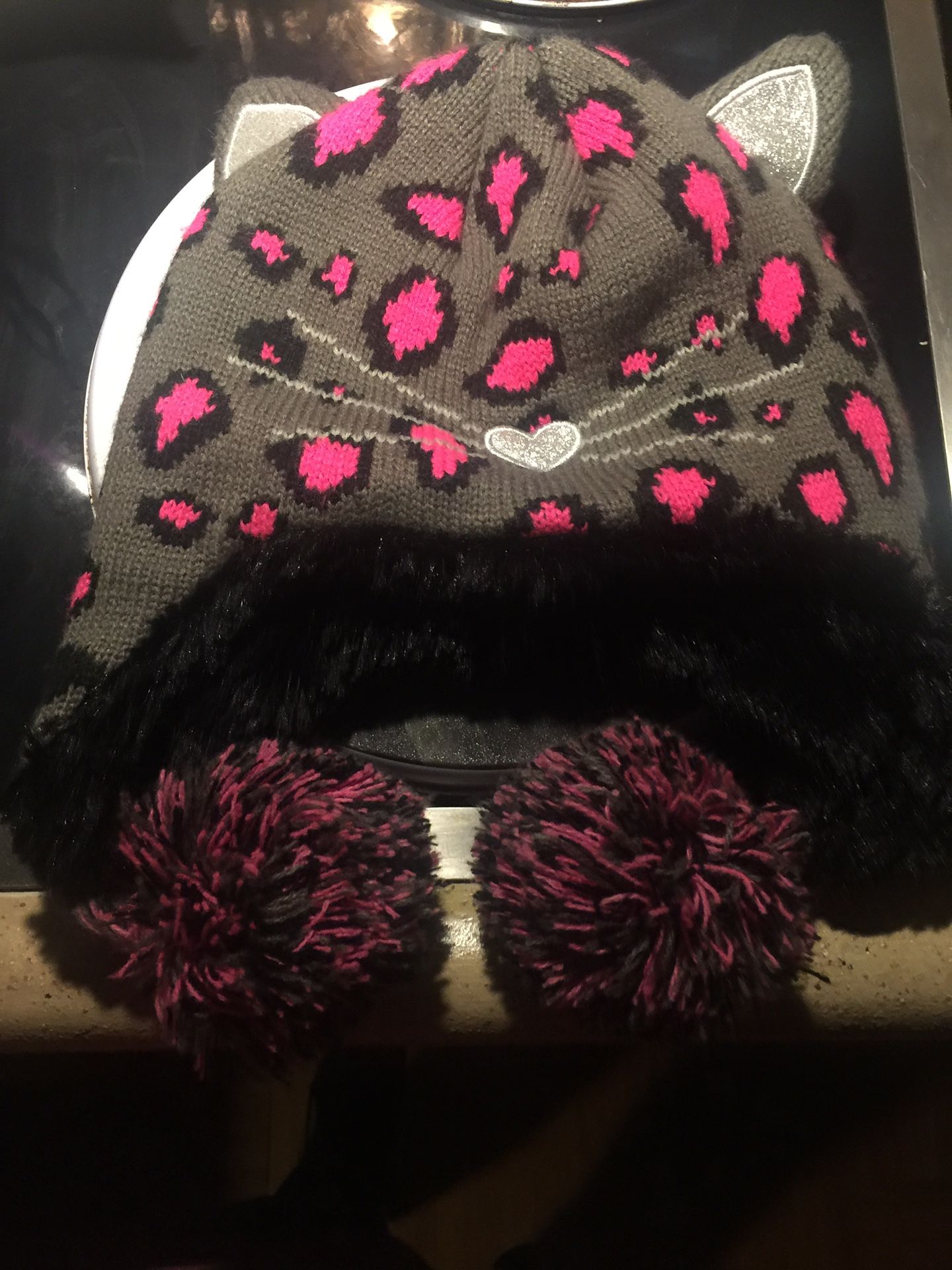 Girls kitten hat