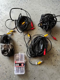 Cables for hardwire CCTV and BNC F/F connector