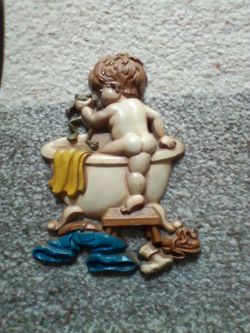 Sexton vintage 1975 Boy & his frog