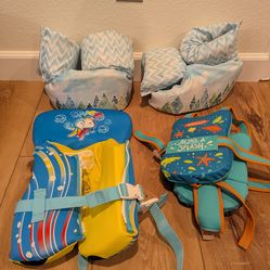 Toddler, baby, kid floaties and life jackets for pool