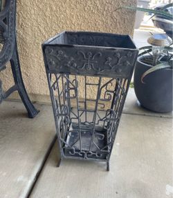Black Wrought Iron Umbrella Stand