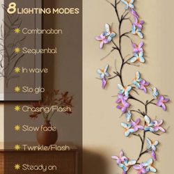 Bundle Deal 🦋2 Butterfly Led Light + 10 Pcs For Eucalyptus Vine 