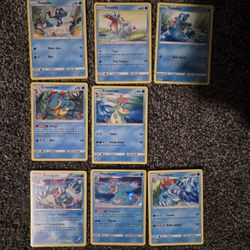 Pokemon Cards Water Starters 