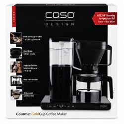 CASO Design Gourmet GoldCup Coffee Maker – Premium Coffee Machine – New in Box – $50
