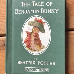 Collectible Beatrix Potter Benjamin Bunny + Book 
