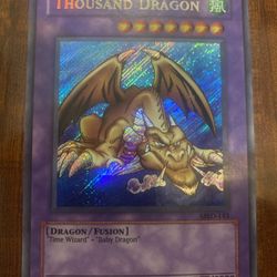 Yugioh Thousand Dragon MRD-143 Secret Rare Unlimited MINT PACK FRESH 💎