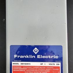 Franklin Electric Disconnect Box