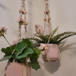 Hanging Macrame Plant Holders 
