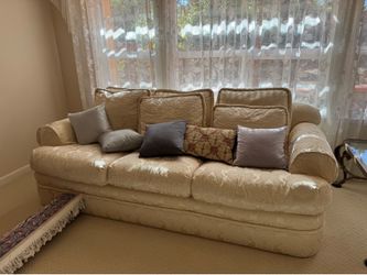 For Sale: Like New Cream Colored Sofa ($100 or best offer)