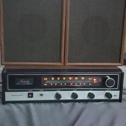 Vintage Realistic Receiver And Speakers 