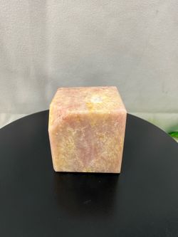 Crystal Pink Opal Cube