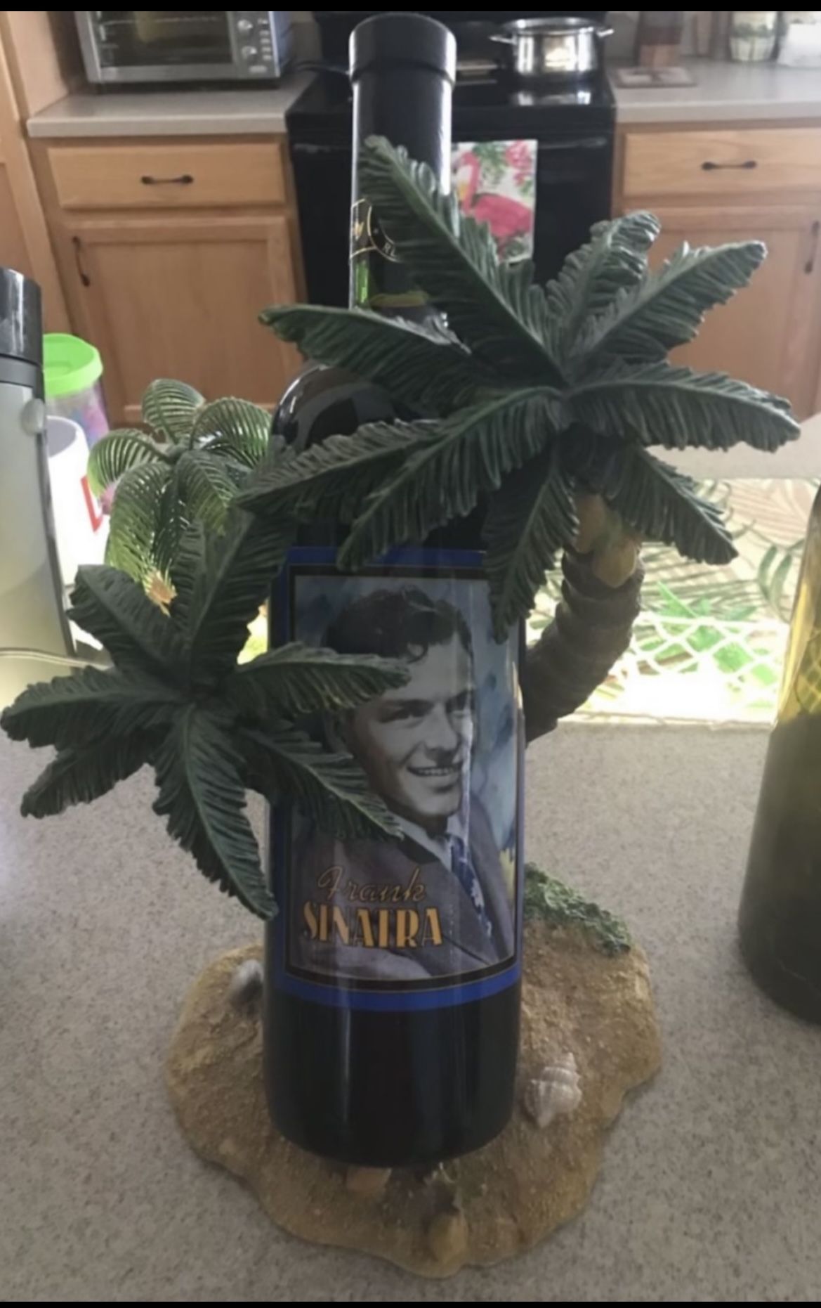 Custom Palm Tree Wine Display