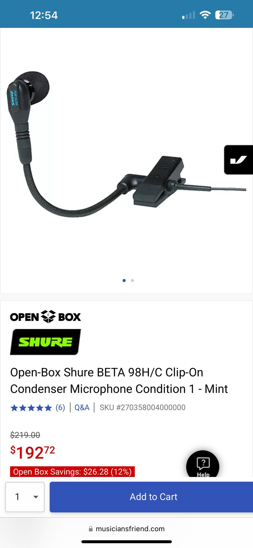 Shure 98h Beta.