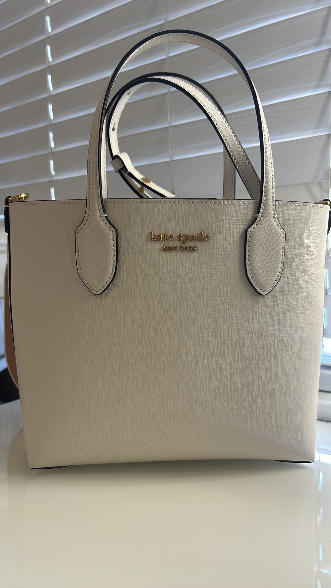 Cream, Color, Kate Spade, Leather Purse - Main Image