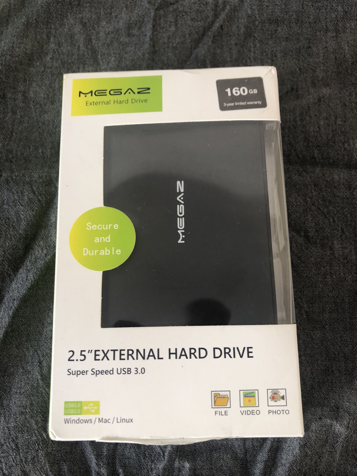 2.5” External Hard Drive 160GB