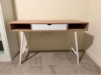Modern Wooden and White Desk