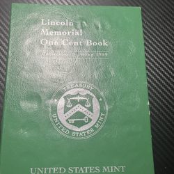 Lincoln Memorial One Cent Book 