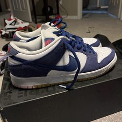 Dodger Dunks Size 10