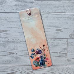 Watercolor Floral Bouquet Metal Bookmark – Local Pick Up