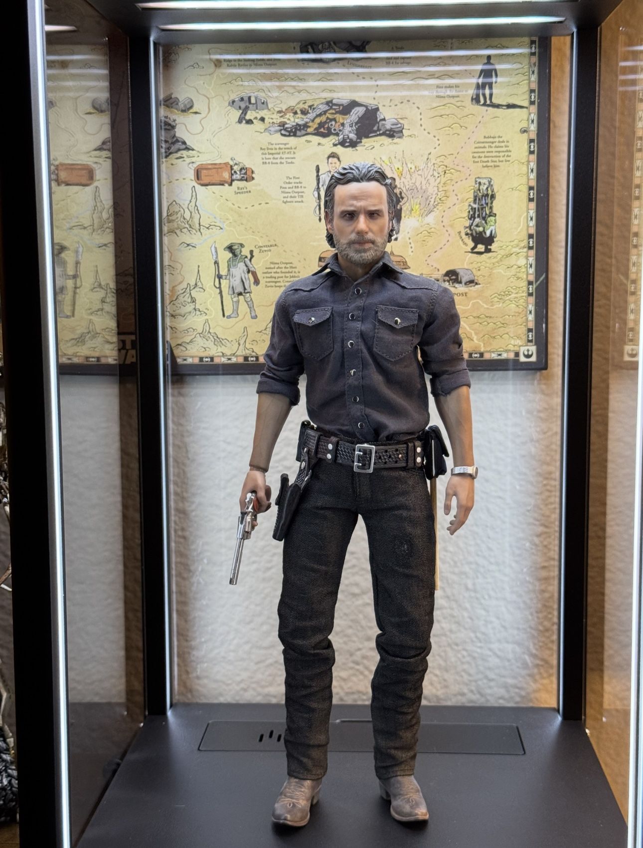 Custom Painted THREEZERO Hot Toys The Walking Dead Rick Grimes 1/6 Scale Figure