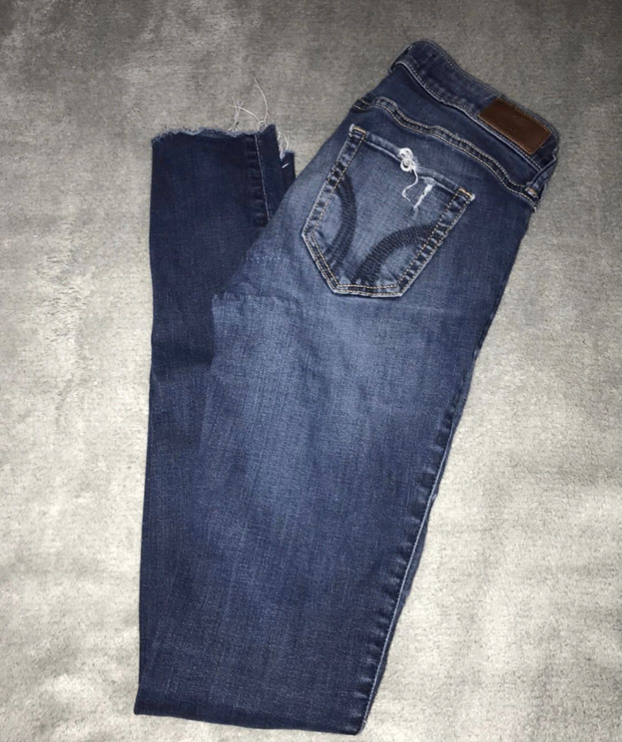 hollister jeans size 3L low rise, super skinny