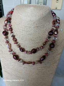 Handmade Gemstone,  Crystals Necklace 
