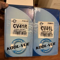 Pair Folding Mirrors Chevrolet Silverado 