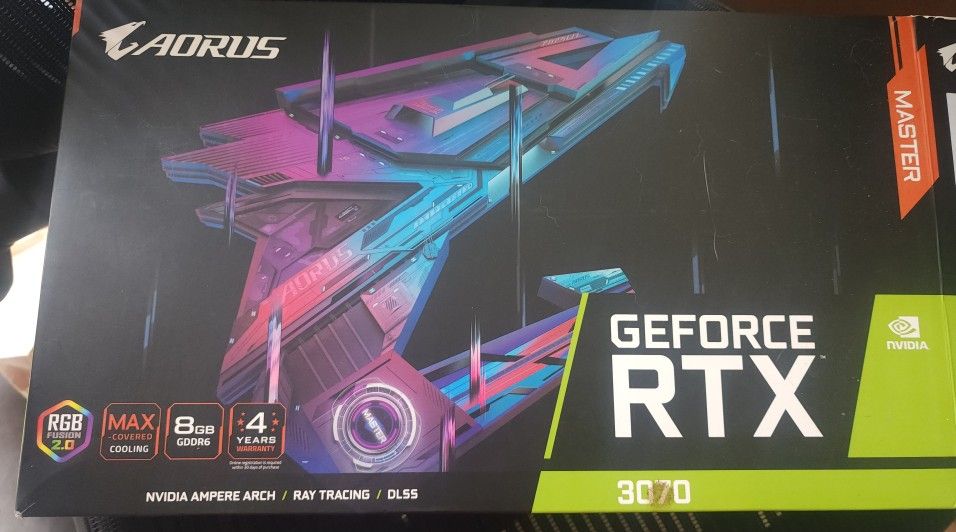 Gigabyte Aorus Master RTX 3070 Desktop Graphics Card