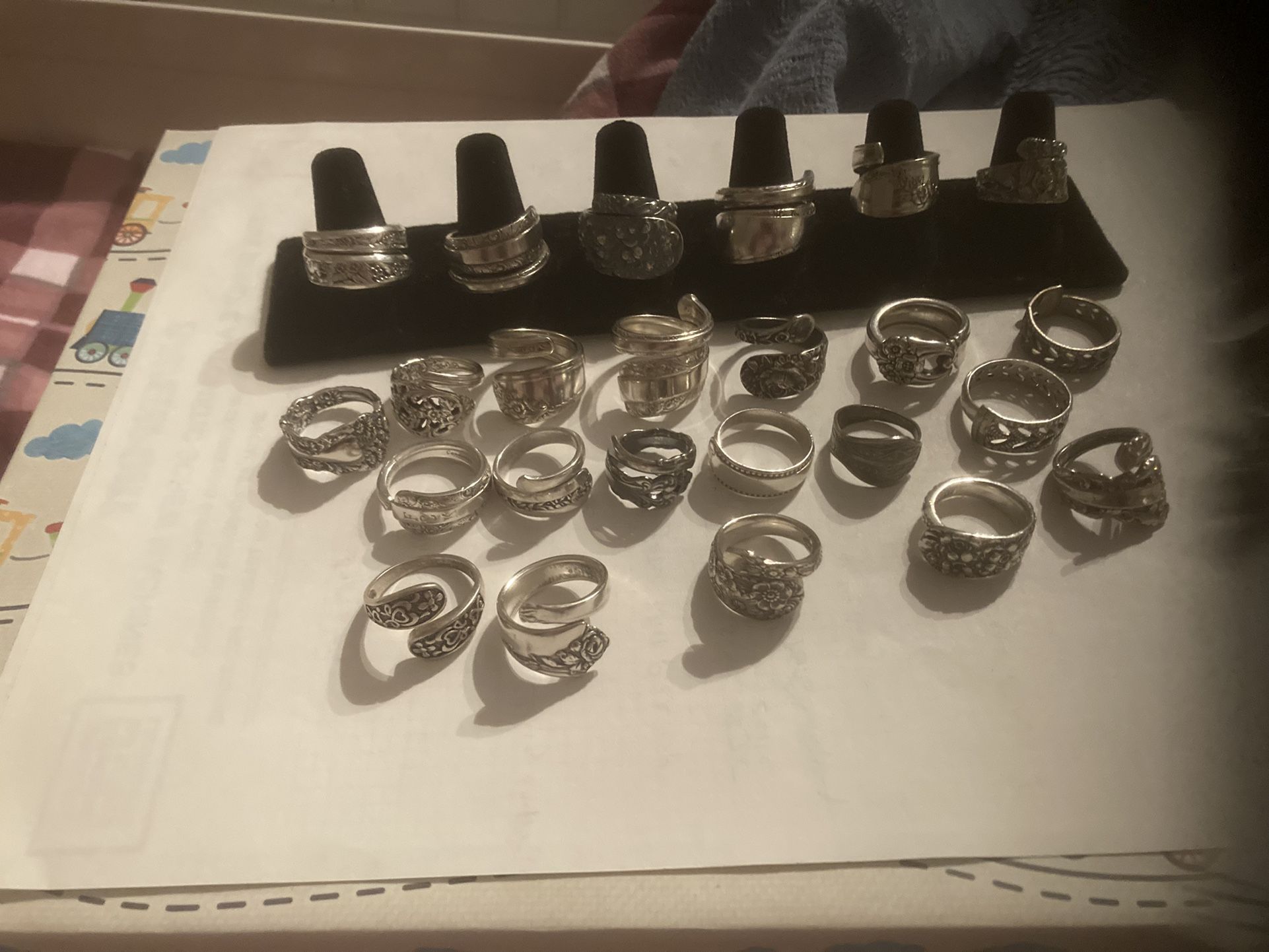 Sterling Silver Spoons Rings