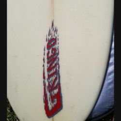 Custom shaped by Gringo 7'2" speed egg with board bag