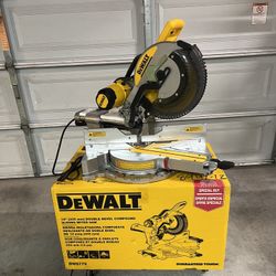 Tool Tech Special Dewalt 15 Amp Corded 12 in. Double Bevel Sliding Compound Miter Saw. Bevel Lock Knob Not Locking Correctly 
