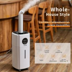 Large 5.5Gal for 2000 sq.ft, Humidifier 2000ml/h Lacidoll LCDJSQ-J001