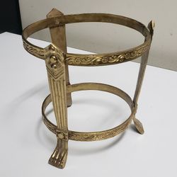 Gold Brass Pedestal / Champagne Holder 