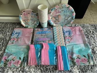 Elephant theme Gender Reveal Decorations .