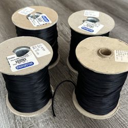3mm Strong Black Satin Cord From Rio Grande 4 Rolls  SHIPPING ONLY 