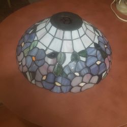 Stained Glass Lamp Shade Vintage 
